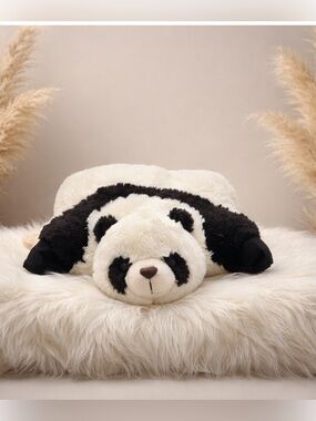 My Pillow Pets Panda Plush Folding Pillow Stuffed Animal Black White 2009